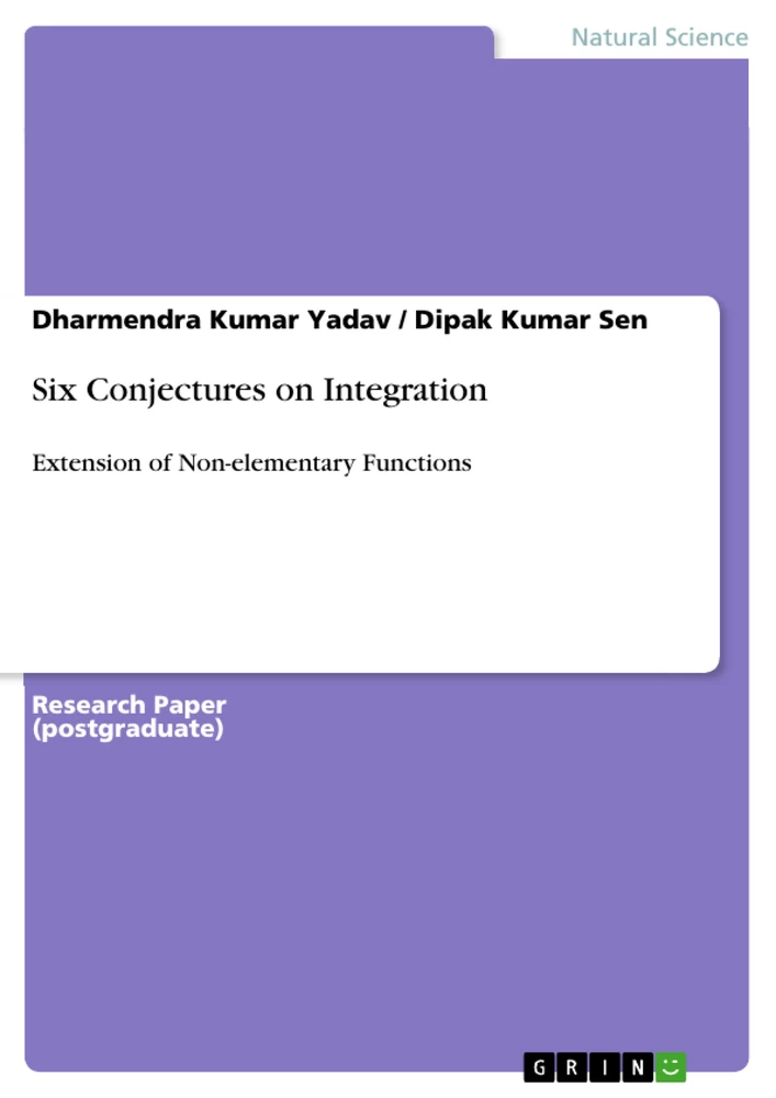 Título: Six Conjectures on Integration