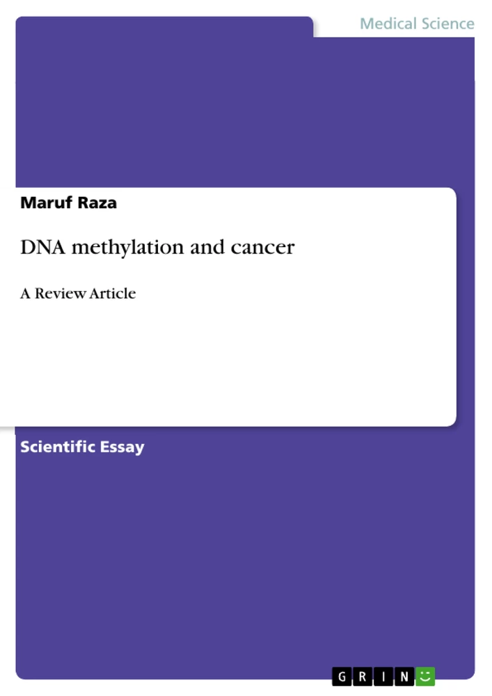 Título: DNA methylation and cancer