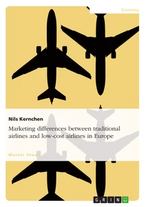 Title: Marketing differences between traditional airlines and low-cost airlines in Europe