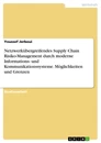 Titel: Netzwerkübergreifendes Supply Chain Risiko-Management durch moderne Informations- und Kommunikationssysteme. Möglichkeiten und Grenzen