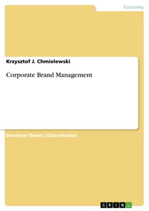Titre: Corporate Brand Management