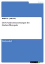 Titre: Die Grundvorraussetzungen des Shubert-Monopols