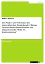 Titel: Eine Analyse der Performanz des österreichischen Bundeskanzlers Werner Faymann in den Fernsehduellen der Diskussionsreihe "Wahl '13 - Konfrontationen"