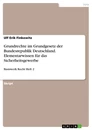 Título: Grundrechte im Grundgesetz der Bundesrepublik Deutschland. Elementarwissen für das Sicherheitsgewerbe