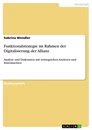 Titel: Funktionalstrategie im Rahmen der Digitalisierung der Allianz
