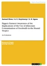 Título: Piggery Farmers’ Awareness of the Implications of the Use of Aflatoxins Contamination of Feedstuffs in the Humid Tropics