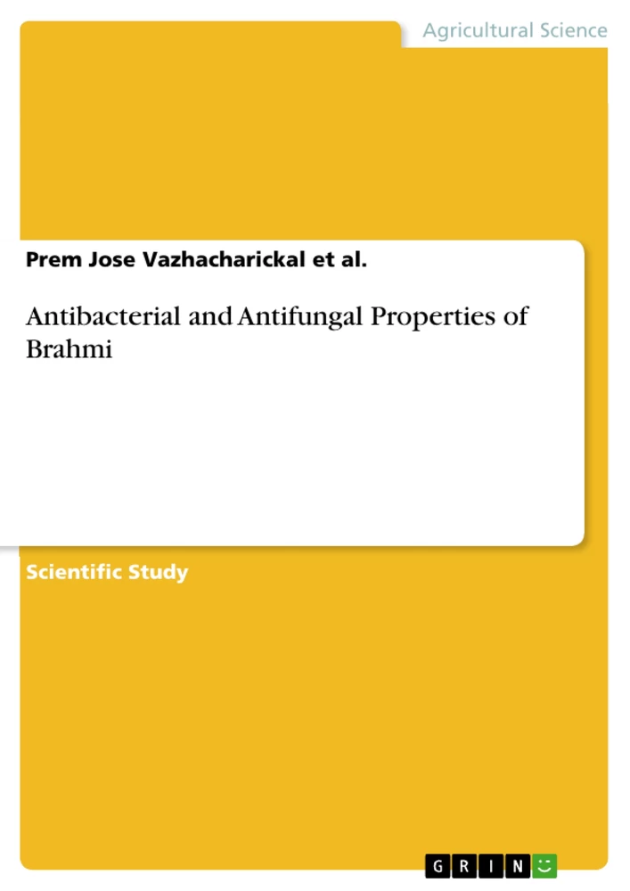 Title: Antibacterial and Antifungal Properties of Brahmi