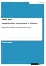 Titre: Interkulturelles Management in Thailand