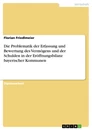 Title: Die Problematik der Erfassung und Bewertung des Vermögens und der Schulden in der Eröffnungsbilanz bayerischer Kommunen