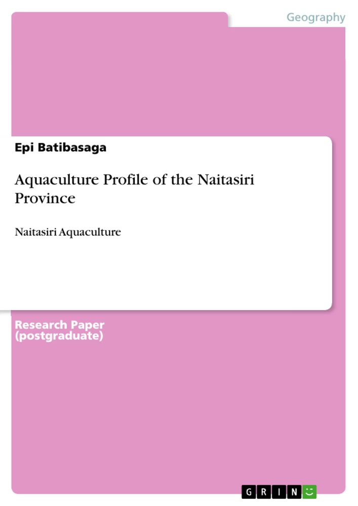 Titel: Aquaculture Profile of the Naitasiri Province