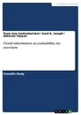 Title: Cloud information accountability. An overview