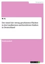 Titel: Der Anteil der streng geschützten Flächen in den Landkreisen und kreisfreien Städten in Deutschland