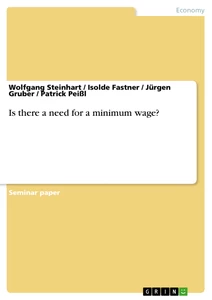 Título: Is there a need for a minimum wage?