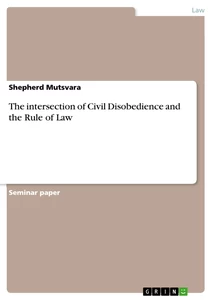 Titel: The intersection of Civil Disobedience and the Rule of Law