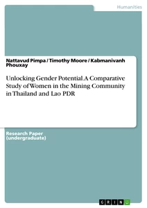 Titel: Unlocking Gender Potential. A Comparative Study of Women in the Mining Community in Thailand and Lao PDR