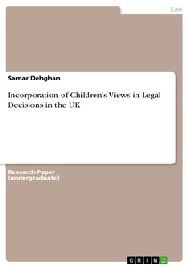 Título: Incorporation of Children's Views in Legal Decisions in the UK