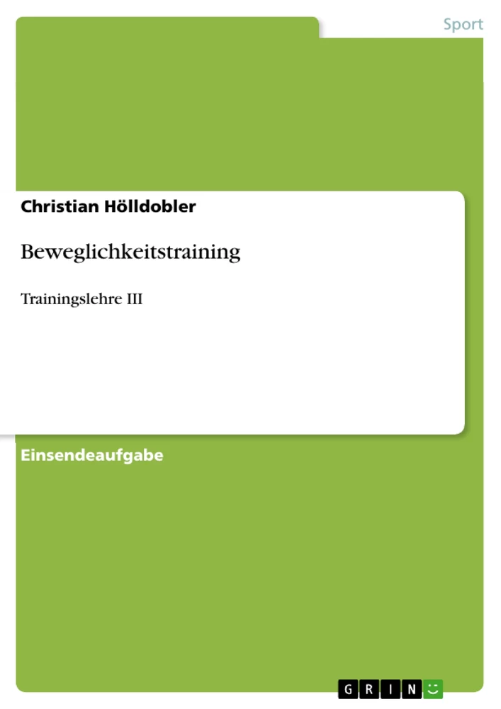 Titel: Beweglichkeitstraining