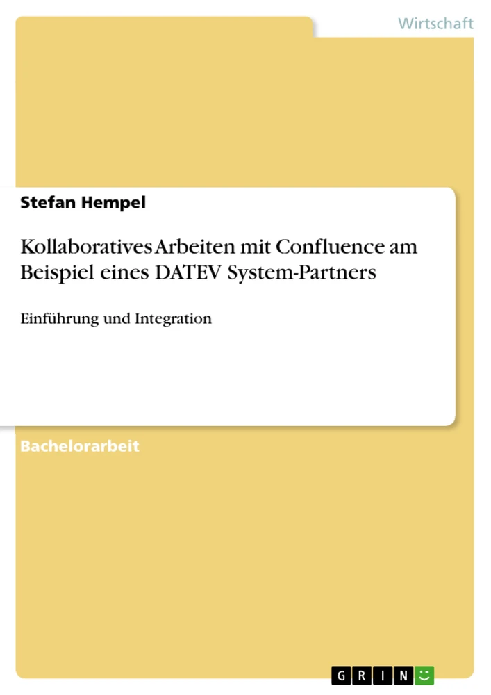 Titel: Kollaboratives Arbeiten mit Confluence am Beispiel eines DATEV System-Partners