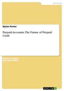 Titre: Prepaid Accounts. The Future of Prepaid Cards