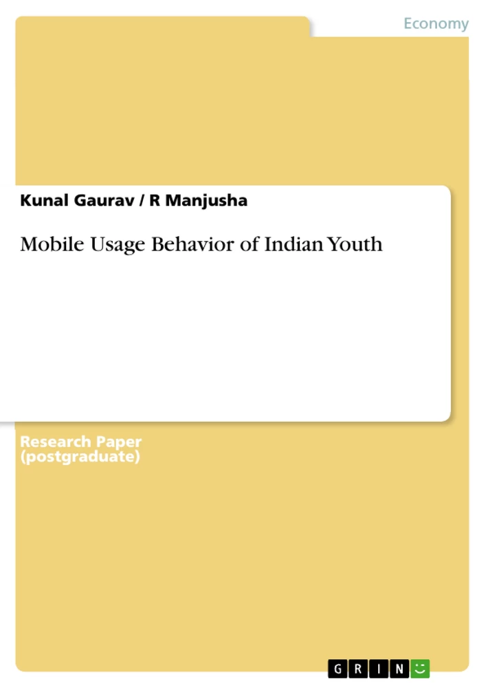 Titre: Mobile Usage Behavior of Indian Youth