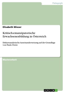 Title: Kritisch-emanzipatorische Erwachsenenbildung in Österreich