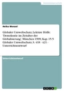 Titre: Globaler Umweltschutz, Lektüre Höffe: 'Demokratie im Zeitalter der Globalisierung', München 1999, Kap. 15.5 Globaler Umweltschutz, S. 418 - 421 - Unterrichtsentwurf