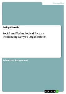 Titre: Social and Technological Factors Influencing Kenya's Organizations