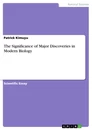 Title: The Significance of Major Discoveries in Modern Biology