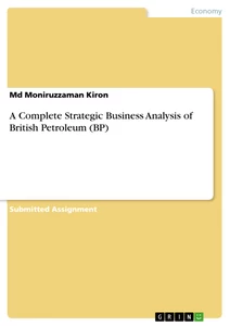 Titel: A Complete Strategic Business Analysis of British Petroleum (BP)