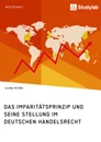 Title: Das Imparitätsprinzip und seine Stellung im deutschen Handelsrecht