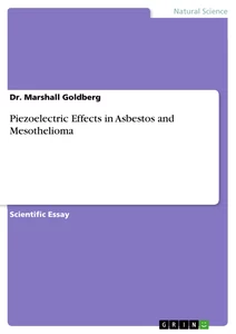 Titel: Piezoelectric Effects in Asbestos and Mesothelioma