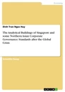 Title: The Analytical Buildings of Singapore and some Northern Asian Corporate Governance Standards after the Global Crisis