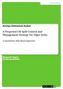 Title: A Proposed Oil Spill Control and Management Strategy for Niger Delta