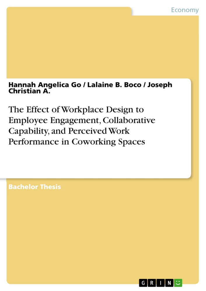 Titel: The Effect of Workplace Design to Employee Engagement, Collaborative Capability, and Perceived Work Performance in Coworking Spaces