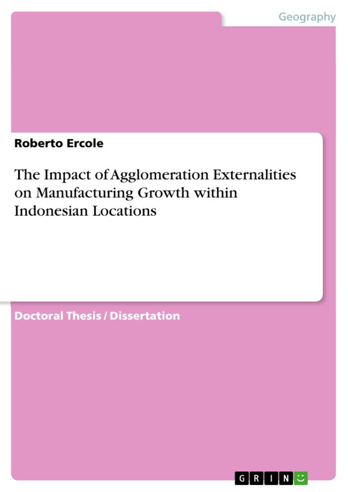 Titel: The Impact of Agglomeration Externalities on Manufacturing Growth within Indonesian Locations