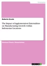 Titel: The Impact of Agglomeration Externalities on Manufacturing Growth within Indonesian Locations