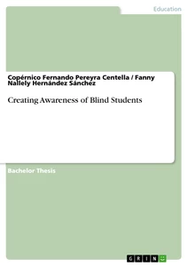 Title: Creating Awareness of Blind Students