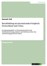 Título: Berufsbildung im internationalen Vergleich. Deutschland und China