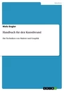 Title: Handbuch für den Kunstfreund