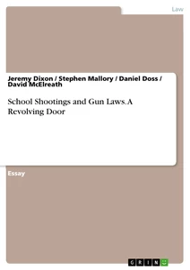 Titre: School Shootings and Gun Laws. A Revolving Door