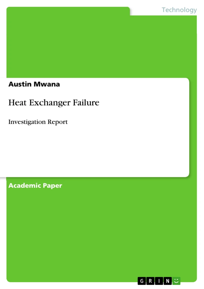 Título: Heat Exchanger Failure