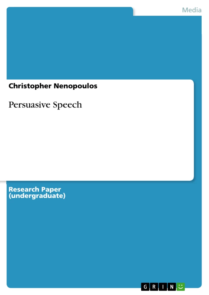 Title: Persuasive Speech