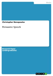 Titel: Persuasive Speech