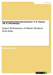 Title: Export Performance of Marine Products from India