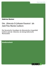 Título: Die „Historia D. Johann Fausten“ als Anti-Vita Martin Luthers