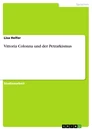 Title: Vittoria Colonna und der Petrarkismus
