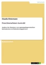 Título: Franchisenehmer-Auswahl