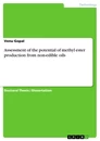 Titre: Assessment of the potential of methyl ester production from non-edible oils