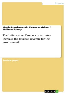 Title: The Laffer curve. Can cuts in tax rates increase the total tax revenue for the government?
