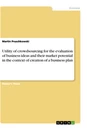 Titre: Utility of crowdsourcing for the evaluation of business ideas and their market potential in the context of creation of a business plan